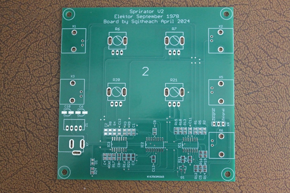 Oscilloscope Spirator board